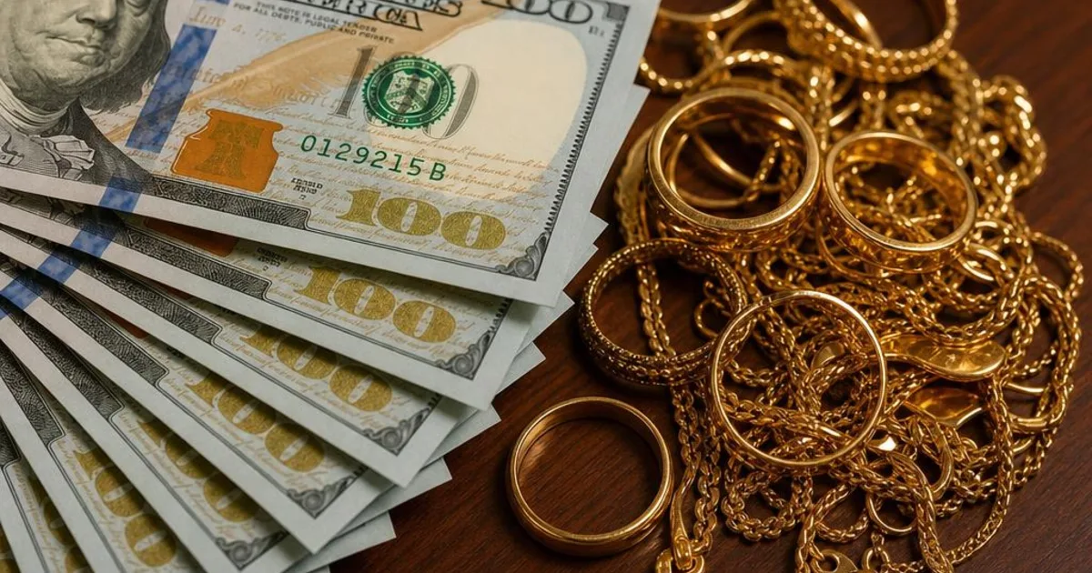 Gold jewelry collection