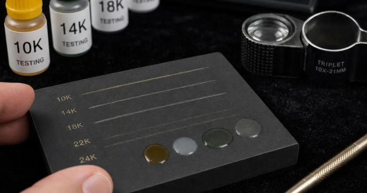 Scratch testing of gold