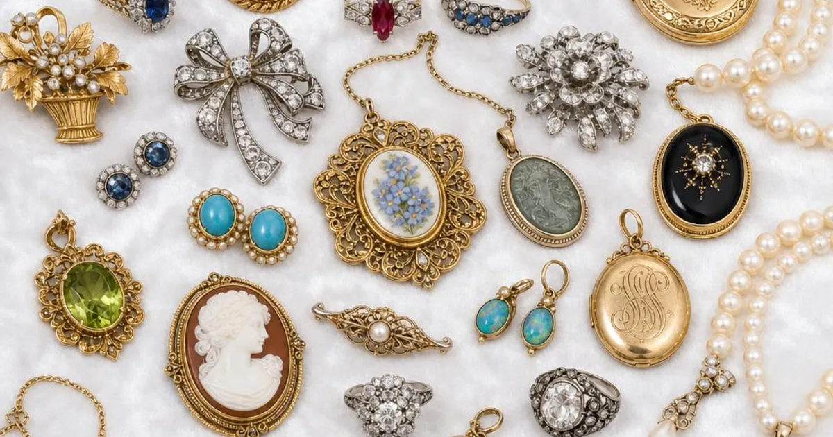 Assorted estate jewelry