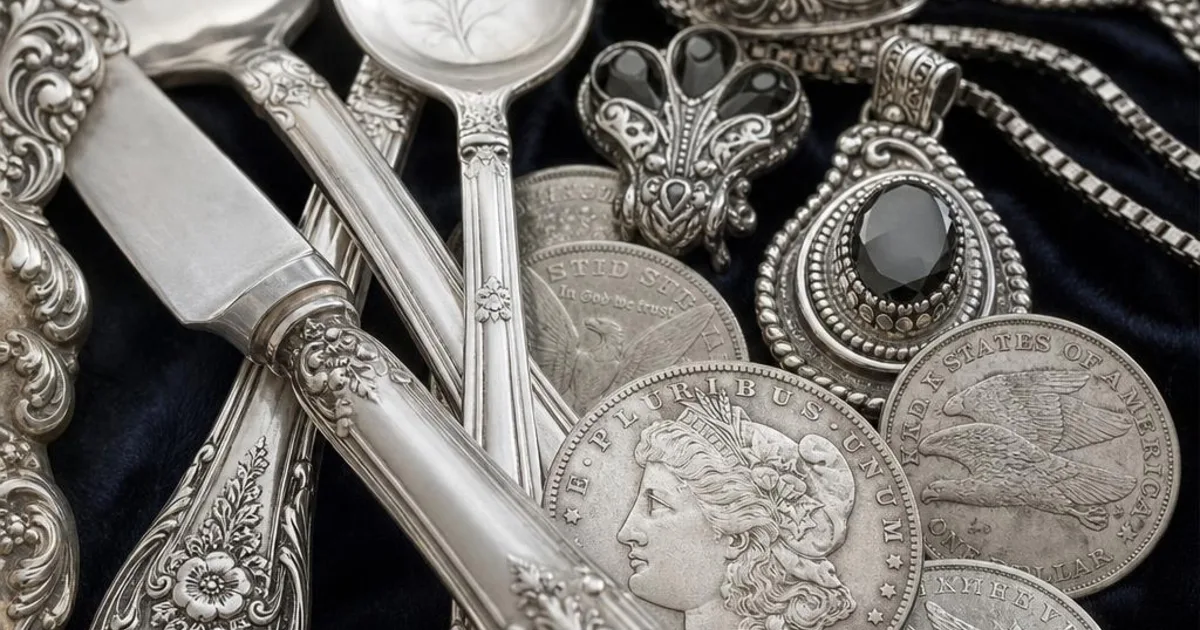 Silver pieces for evaluation